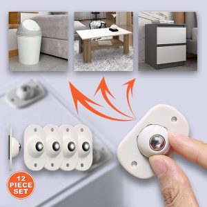 Selbstklebende Möbelrollen (12 Stk.) | STICKYWHEEL