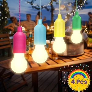 Festliche batteriebetriebene hängende Glühbirnen (4 St.) | HALOGLO