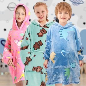 Kinder Hoodie-Decke, die im Dunkeln leuchtet | KIDHUG