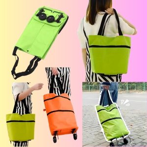 Faltbare Einkaufstasche mit Rädern | FOLDNCARRY