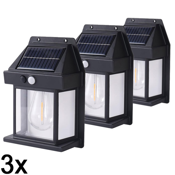 3x Außen-solar-sensor-bewegungsleuchte | FLUXLAMP