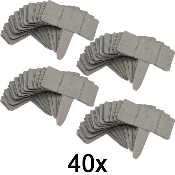 4x Steinartige Gartenumrandung (10 Stk.) | MINIFENCE