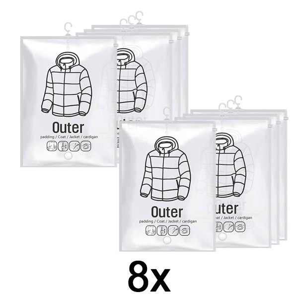 2x Hängende Vakuum-Aufbewahrungsbeutel – (4 Stk) | VACUHANG